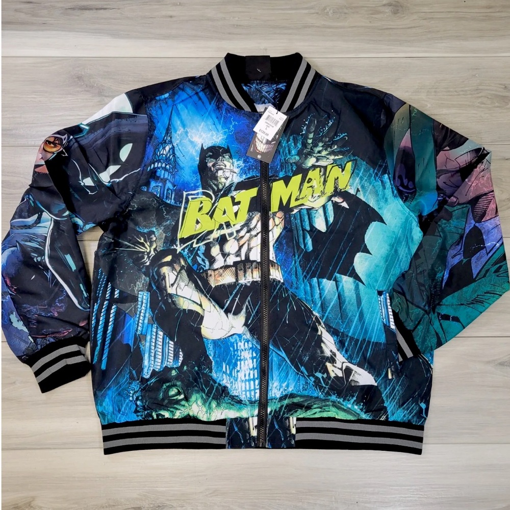Tango hotel x Batman DC comics bomber jacket Large bnwt